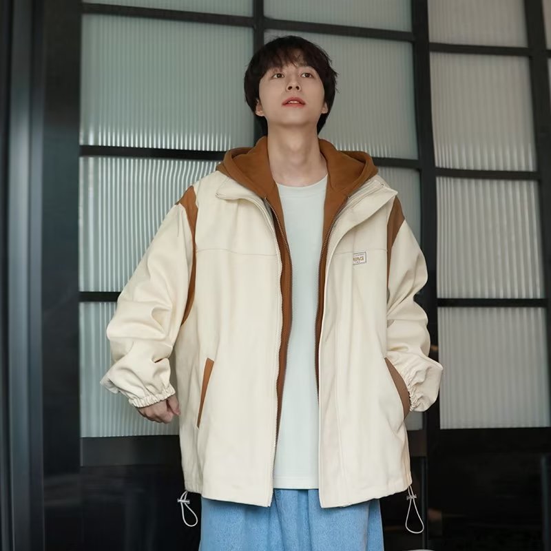 Primavera y otoño versión coreana 2024 chaqueta de moda para hombres chaqueta casual de marca de moda para hombres