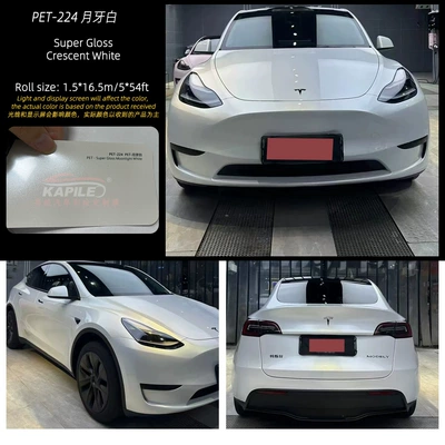 Auto Color Change Film — Changing Film Super Bright Metal Midsummer - super-bright-metallic-crescent-white-15217m