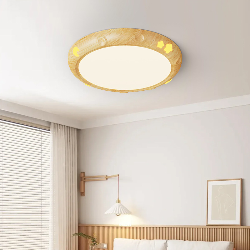 [Seleccionado cuidadosamente] Lámpara de techo de estilo antiguo, creativa redonda, restaurante minimalista moderno, espectro completo, libro de protección ocular, lámpara de habitación