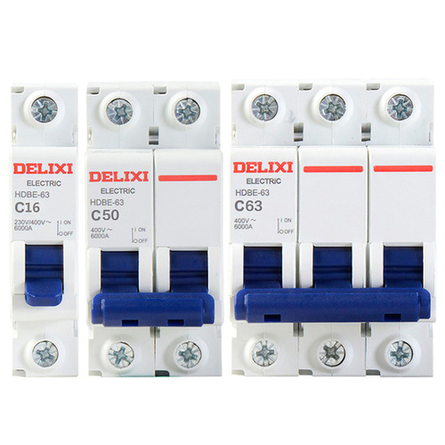 Delixi air switch small micro circuit breaker protection isolation air switch 1p2p3p household dz47-63a switch