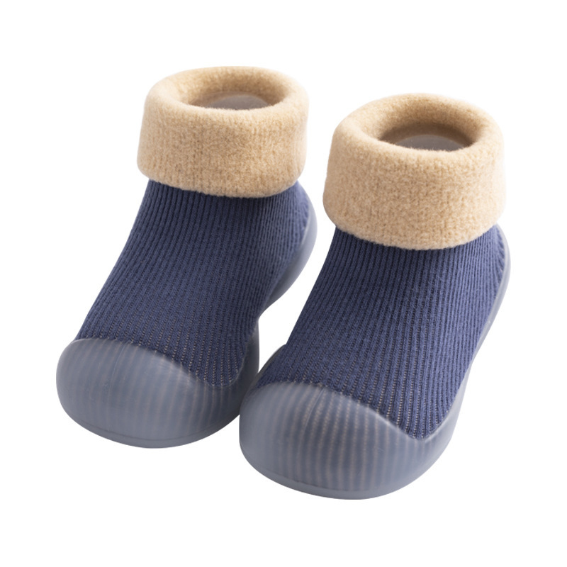 Otoño y invierno para bebés zapatos para niños con suela suave antideslizante para el hogar zapatos de interior impermeables calcetines de piso para bebés