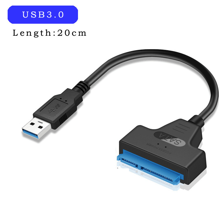 クロスボーダー USB3.0 から SATA ハードドライブデータケーブル 2.5/ 3.5inch SSD ハードドライブユニバーサル転送イージードライブケーブル|undefined