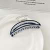Blue high advanced crab pin, big hair accessory, hairgrip, shark, hairpins, new collection, gradient, high-quality style