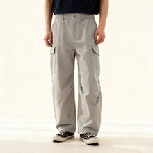 新款工装休闲裤男 纯色百搭通勤西裤弹力日系潮流男士直筒裤子