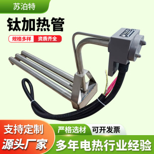 Customized Titanium Heater High-Power Industrial Water Treatment Heating Tube Laboratory Controllable Temperature Corrosion-Resistant Electric Heating Tube