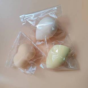 OPP bag independent packaging beauty egg soft skin-friendly gourd water drop oblique cut powder puff wet and dry dual-use