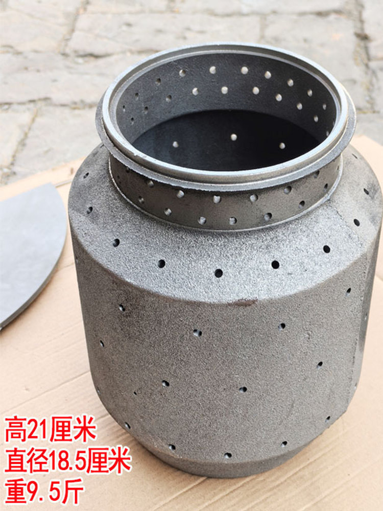 全铸铁柴火炉胆炉头大号加厚气化内胆家用炉膛火力猛效果好新款