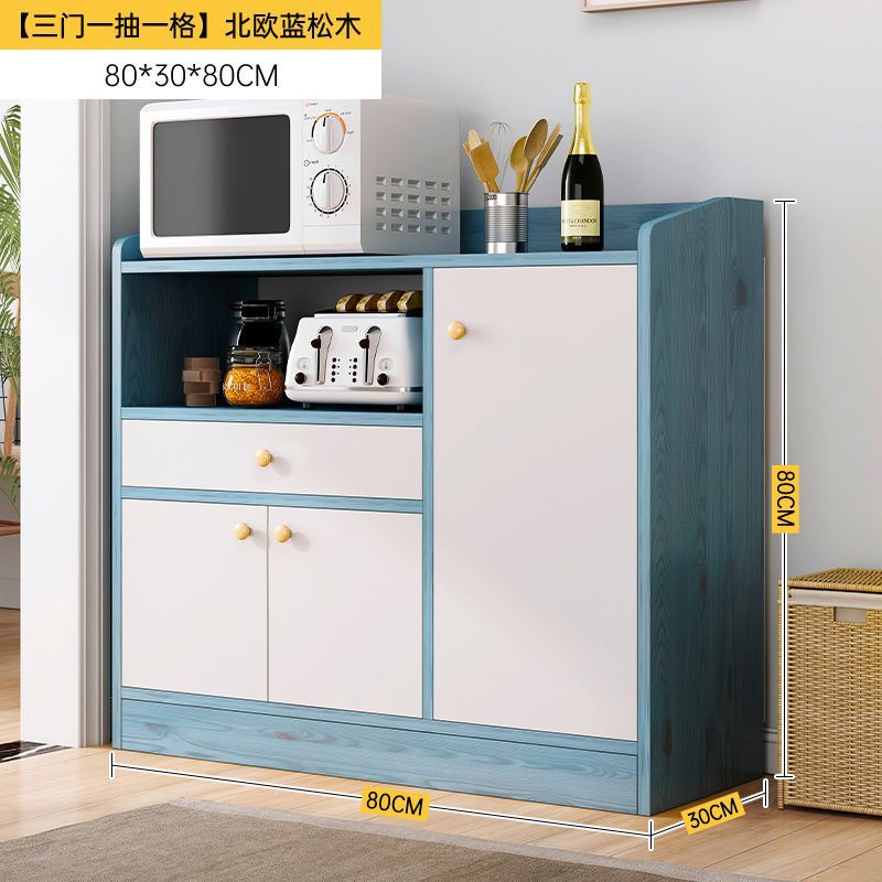 [클리어아웃세일] 문 3개 서랍 1개 블루파인색상 80cm