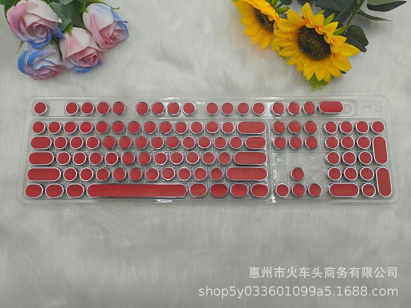 パンクキーキャップ、フランス語、韓国語、ロシア語、スペイン語、タイ語、台湾語、表音語、メカニカルキーボード、ラウンドキーキャップ|undefined