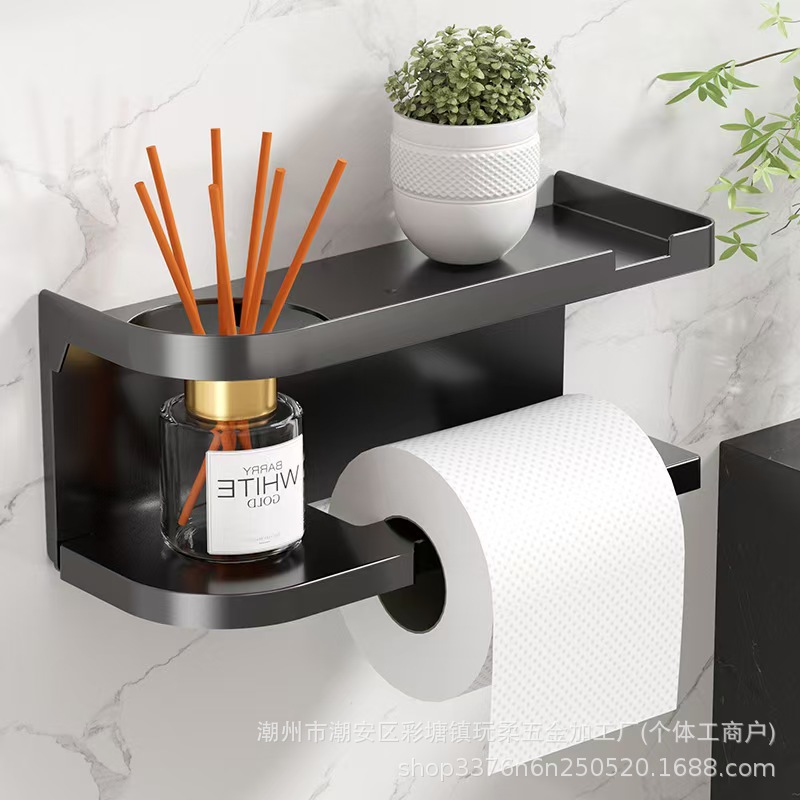 Transfronterizos sin perforación estante de toallas de papel de baño estante de papel de baño estante de papel rodante tipo pared toallas de papel de baño estante de almacenamiento