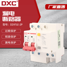 漏电断路器 DZ47LE-63 2P家用小型漏电断路器 DXC微型漏保断路器