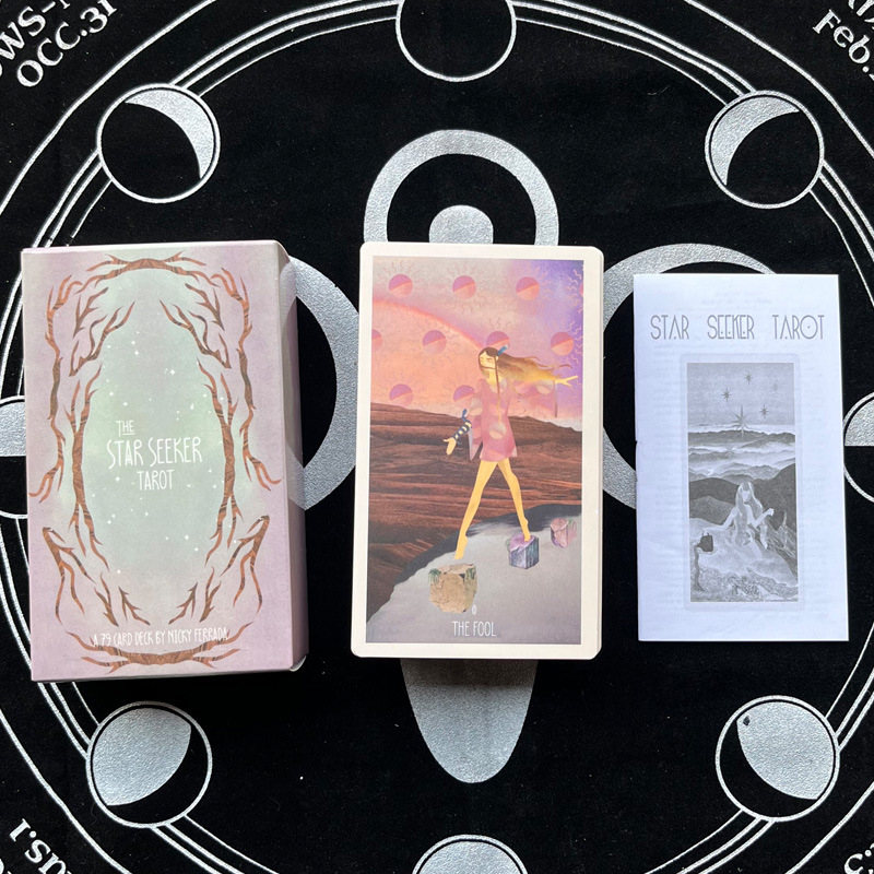 Tarocchi in versione inglese di grandi dimensioni (7*12 cm) con istruzioni cartacee e carte oracolari._voghion.com