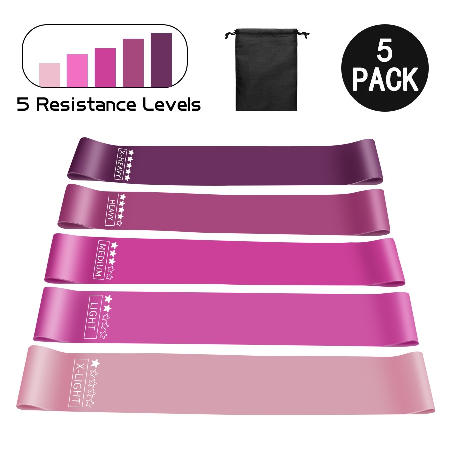Elastic band yoga accessories resistance band fitness glute circle ring elastic band exercise latex resistance band