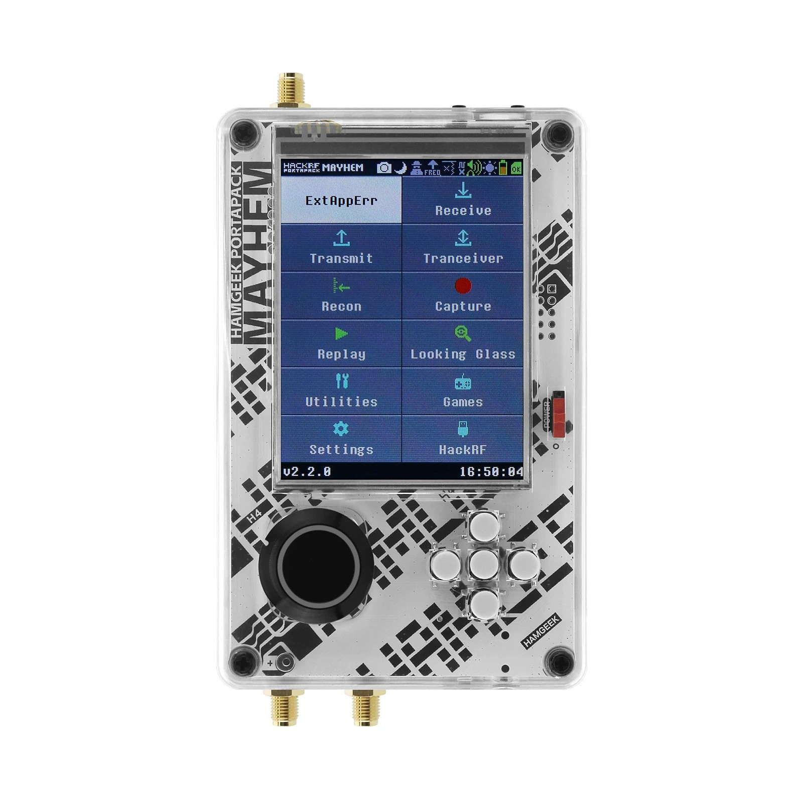 HAMGEEK hackrf  R9 R10+portapack H4A +天线  +LNA塑料外壳套装