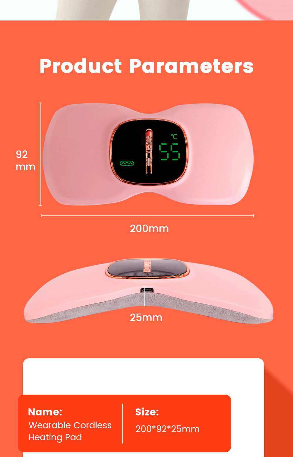 新品暖宫腰带礼盒宫寒加热大姨妈神器女生月经期痛经电热按摩神器