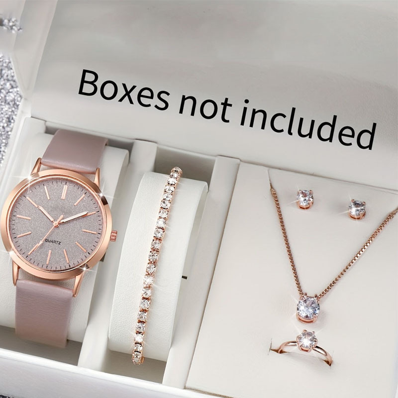 Manufacturer's Ready Stock Wholesale Foreign Trade Popular Fashion Baby's Breath Women's Watch Quartz Watch Belt Women's Watch Set