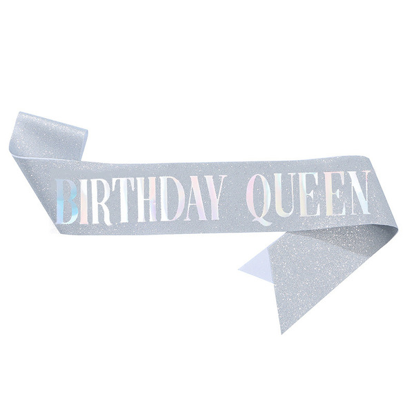 Cross-border birthday party glitter shoulder strap etiquette belt…