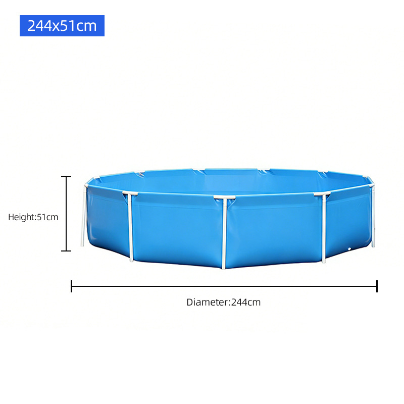 Piscina familiar al aire libre para niños, portátil y plegable, engrosada para bañar mascotas y almacenar. image 12