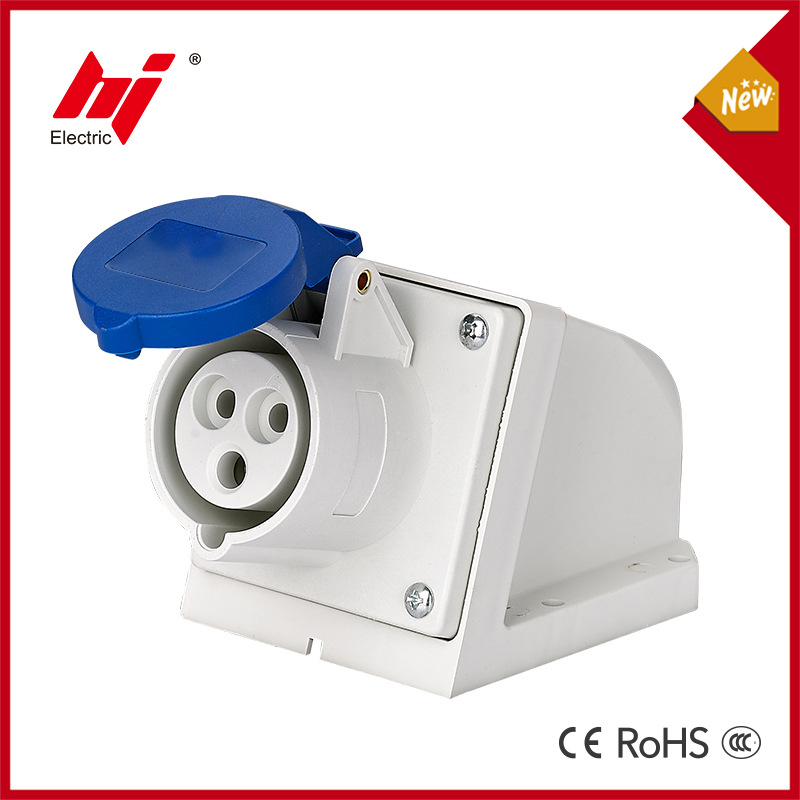 230V明装工业插座16A3P 俄罗斯外贸航空电源插座3孔16A插座