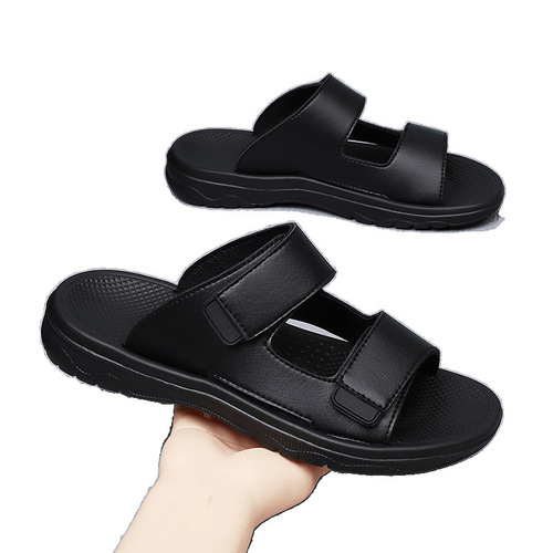 New Men's Slides, Versatile Soft-Sole One-Piece Slides, Anti-Slip Beach Sandals, Summer Fashion, Outdoor Slides