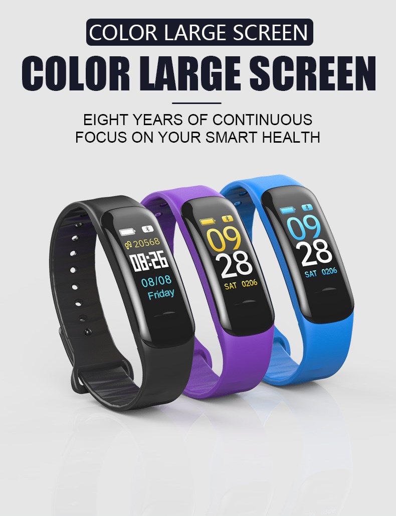 Smart Band Heart Rate Monitor Watches Bl...