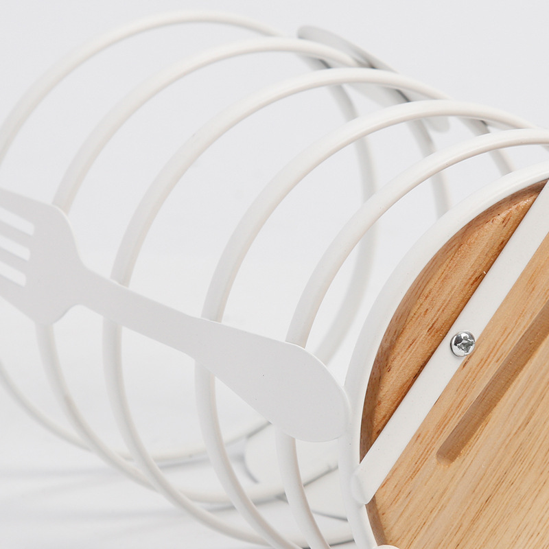 Suministro directo de fábrica palillos redondos titular de roble Fondo drenaje palillos cocina vajilla escritorio rack de almacenamiento