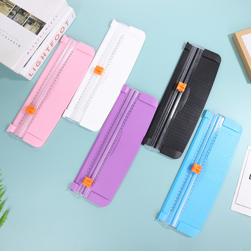 A4 Double-Sided Paper Cutter Machine, Paper Cutting Tool, Student Stationery Blade, Sliding Rotary Cutter, Manual Paper Cutter