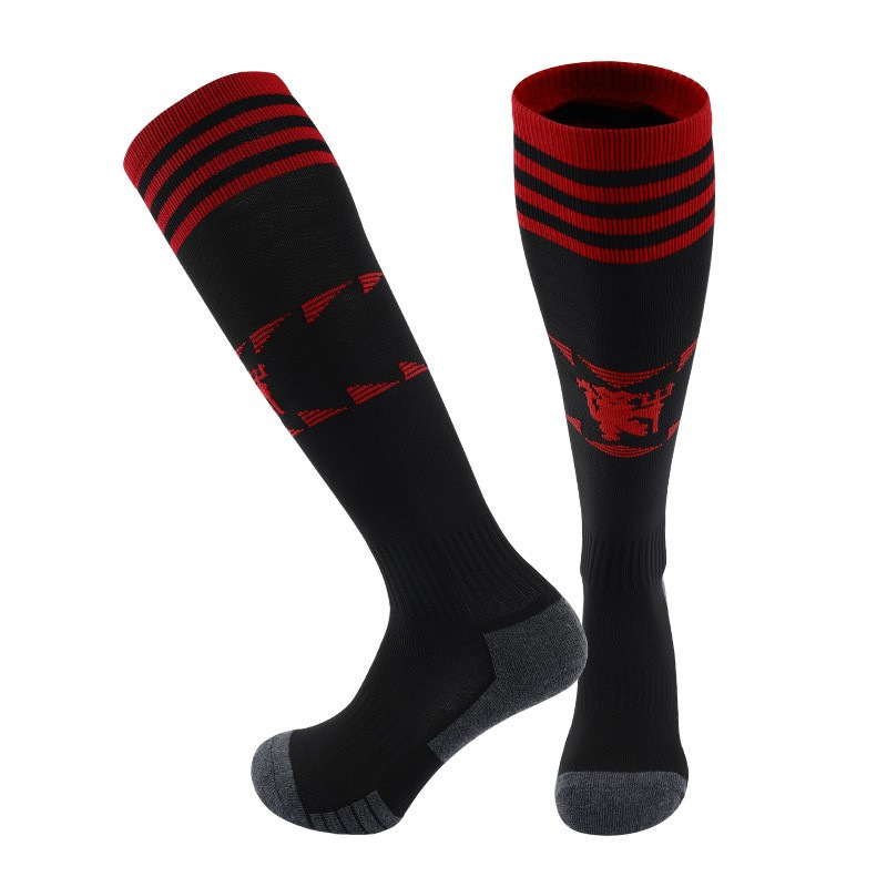 Calcetines de Fútbol 2223, Calcetines Deportivos de la Copa Mundial, Barcelona/Real Madrid/Dortmund/Mancity, Parte Inferior de Toalla, Antideslizantes