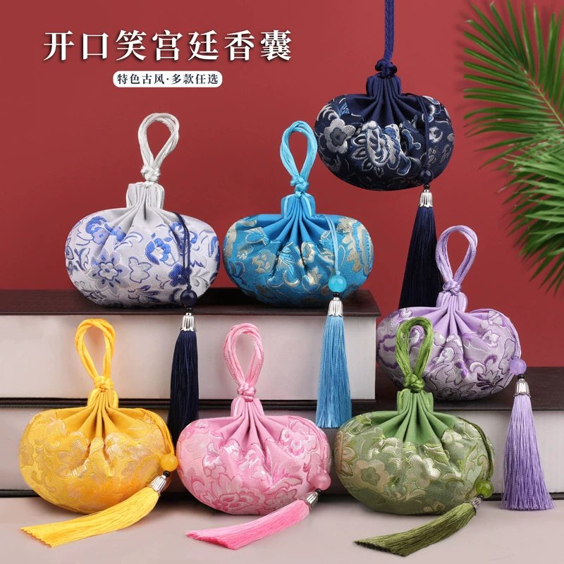 Фестиваль лодок-драконов древний стиль портативный недоуздок фетальный кошелек для волос кулон аксессуары ханьфу вышивка парча Саше пустое Саше