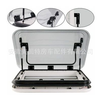 Megut RV accessories MG16SL aluminum alloy RV caravan ventilation sunroof with LED lights (Sunroof and accessories)