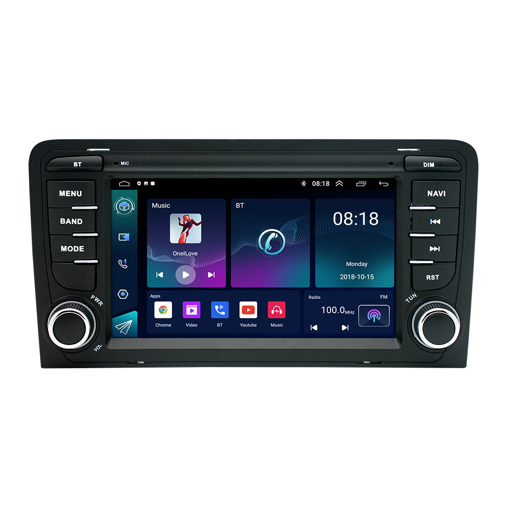 Adecuado para Audi A3 Android navegación en pantalla grande 7 pulgadas coche navegador GPS Bluetooth MP5 jugador integrado