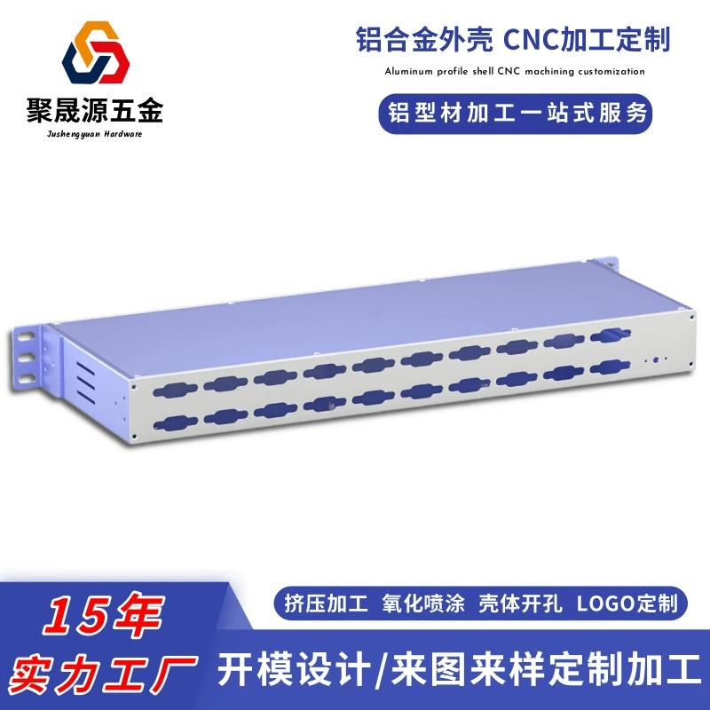 Корпус для сервера 2U из алюминиевого сплава для GPU, для вычислений на периферии (AI), с защитой от электромагнитных помех (EMI), для вещательного оборудования