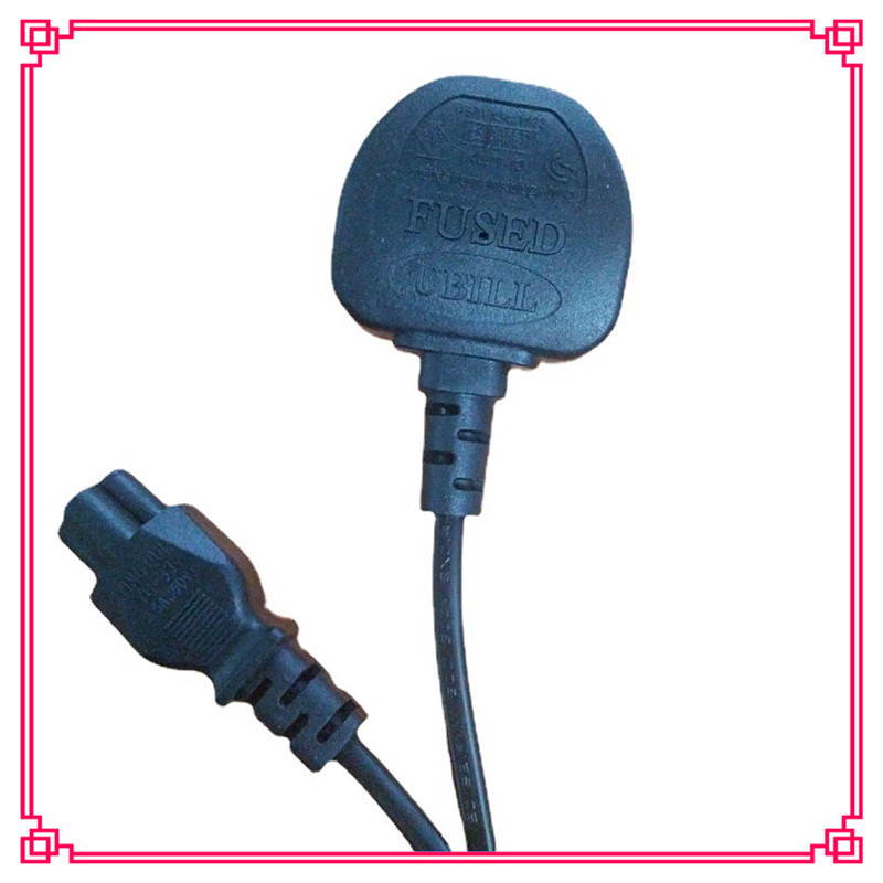 Safety Singapore Bsir Uk Plug Mickey Mouse Tail-Shaped British Standard Uk-Style Power Cord Plug