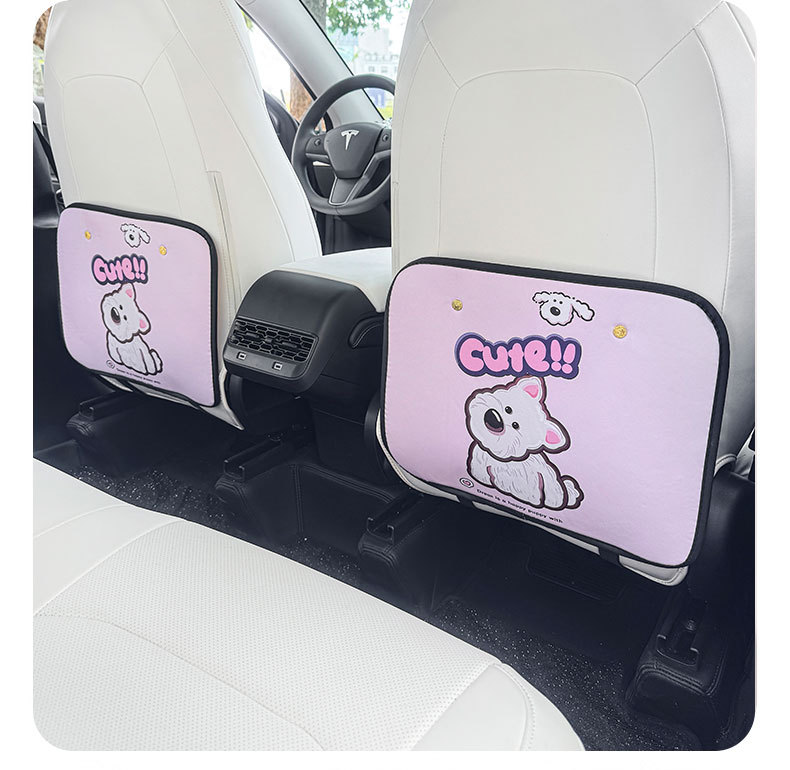West Highland Anti-Kick Pad, Universal Rear Seat Back Anti-Dirty Protective Pad, Car Rear Seat Protective Pad, Anti-Wear Pad