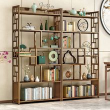 博古架实木中式多宝阁置物架展示柜茶叶架办公室仿古书架古董架子