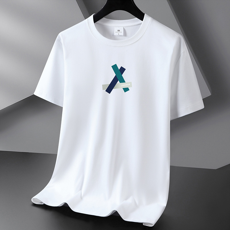 Heavy 220g cotton summer short sleeve T-shirt men's and women's half sleeve tide leisure student coat large size base shirt generation Heavy 220g cotton summer short sleeve T-shirt men's and women's half sleeve tide leisure student coat large size base shirt generation