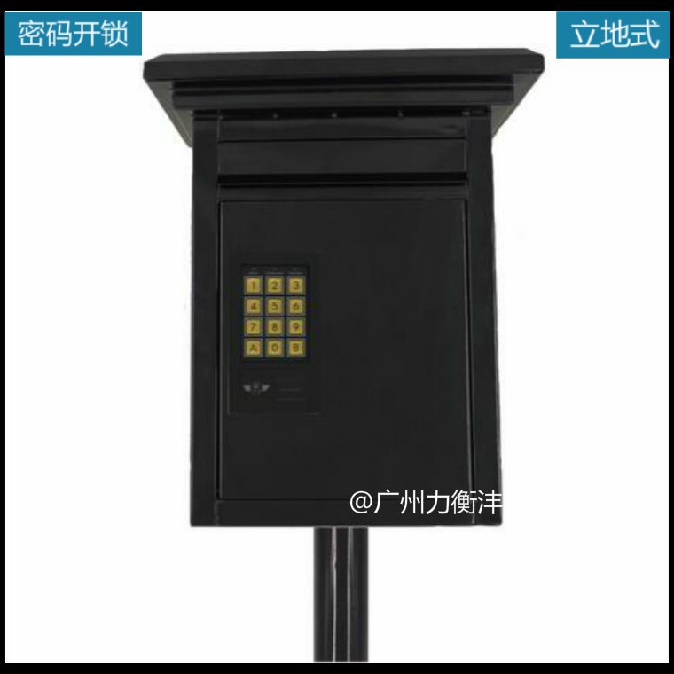 别墅信报箱密码开邮筒无锁立式信件投递箱304不锈钢室外埋地d制