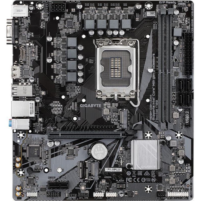 适用技嘉H610M D3H DDR4主板 Micro ATX板型 Intel H610库存品
