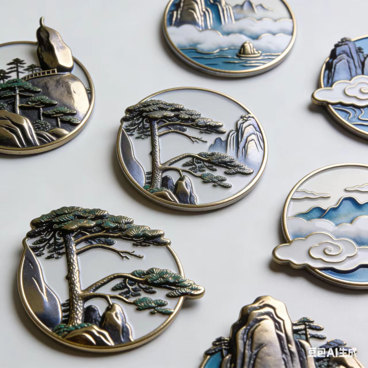 金属冰箱贴定制香港重庆黄山景区文创烤漆UV地标旅游纪念品定做