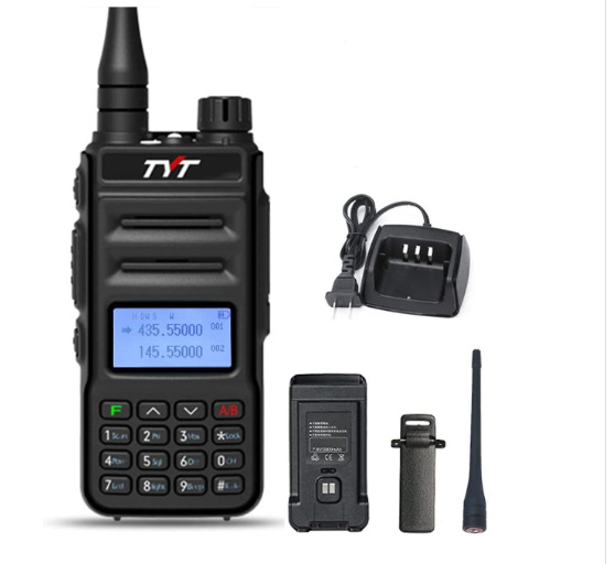 Radio Portátil TYT Walkie-Talkie TH-UV88 de 8W de Potencia, Doble Banda, para Viajes en Auto y Uso Comercial