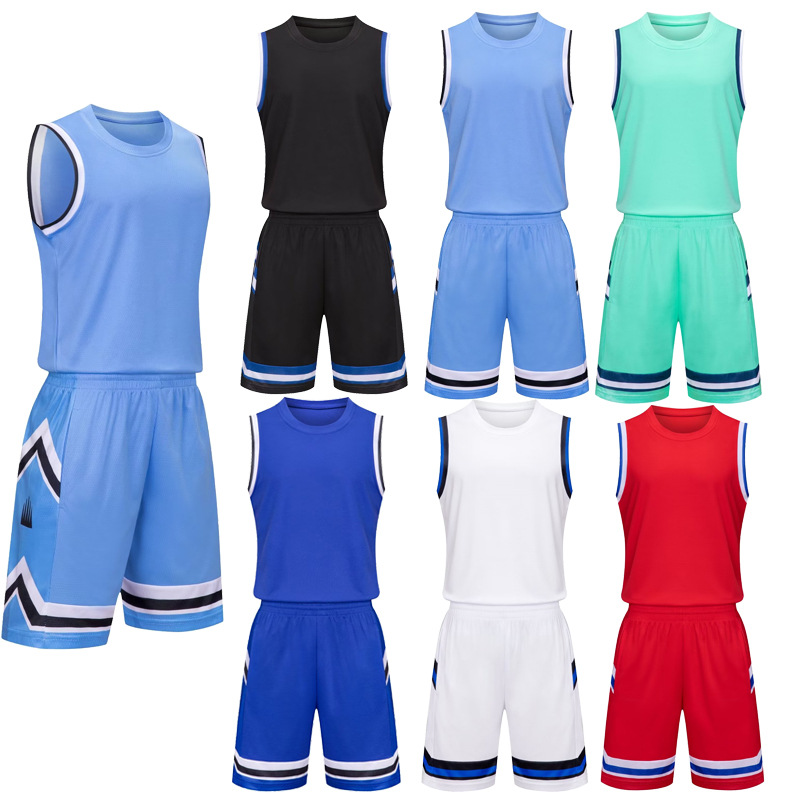 American Basketball Uniform Set for Adults and Children, Basketball Game Training Uniform for Men and Women, Quick-Drying Printed Ball Sports Trend