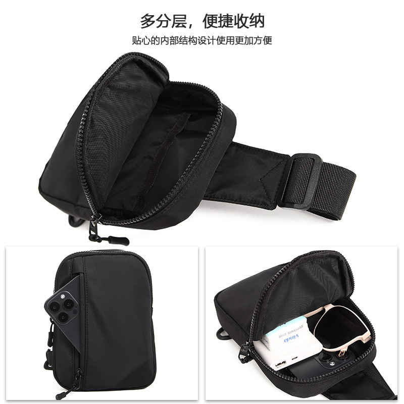 Nueva bolsa de hombro para hombres mini bolso de hombro ligero simple bolso de teléfono móvil bolso de cintura para hombres bolso de pecho deportivo para correr