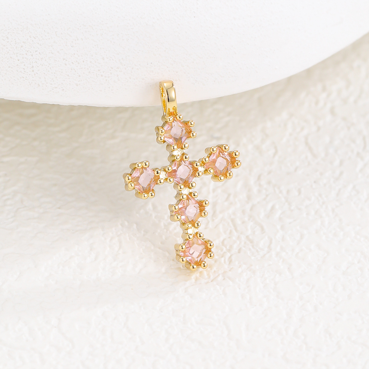 Collar de cruz de circón con microincrustaciones de cobre retro europeo y americano para mujer, lujo ligero, cadena de clavícula de alta calidad, temperamento, accesorios de todo fósforo