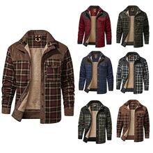 M 73820 Retro Plaid Flannel Shirt Jacket ���Ÿ��ӳ��� ר
