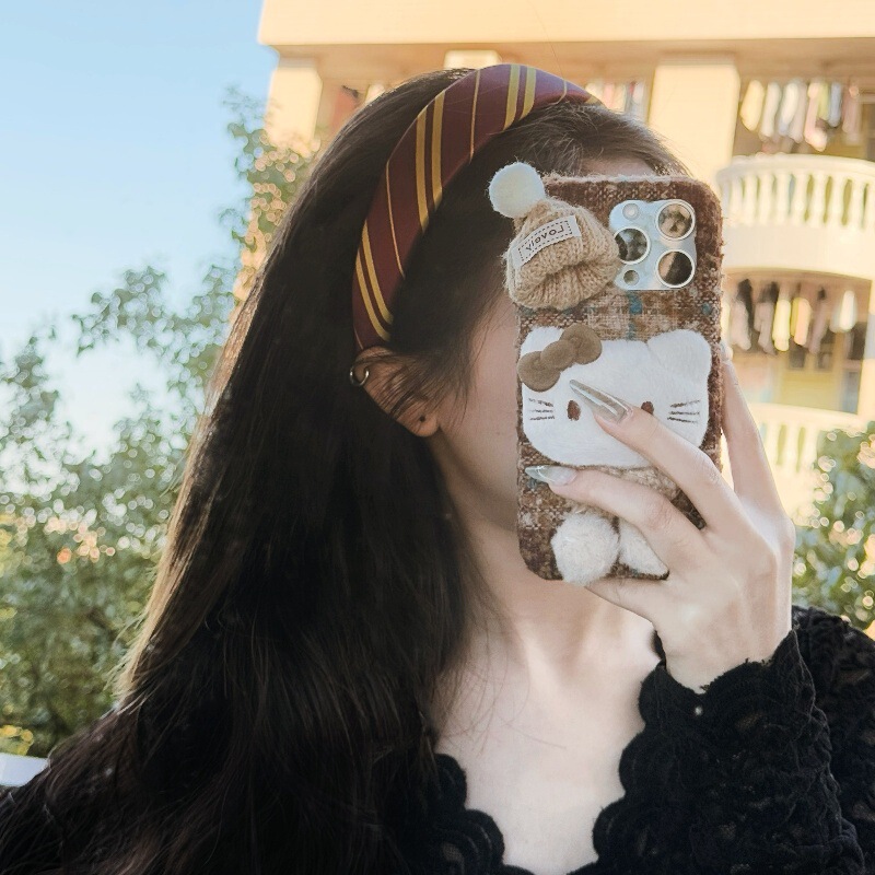 Striped Headband Magic Academy Harry Potter Style Series High Crown Headband Cross-Border Versatile Popular Hair Accessory