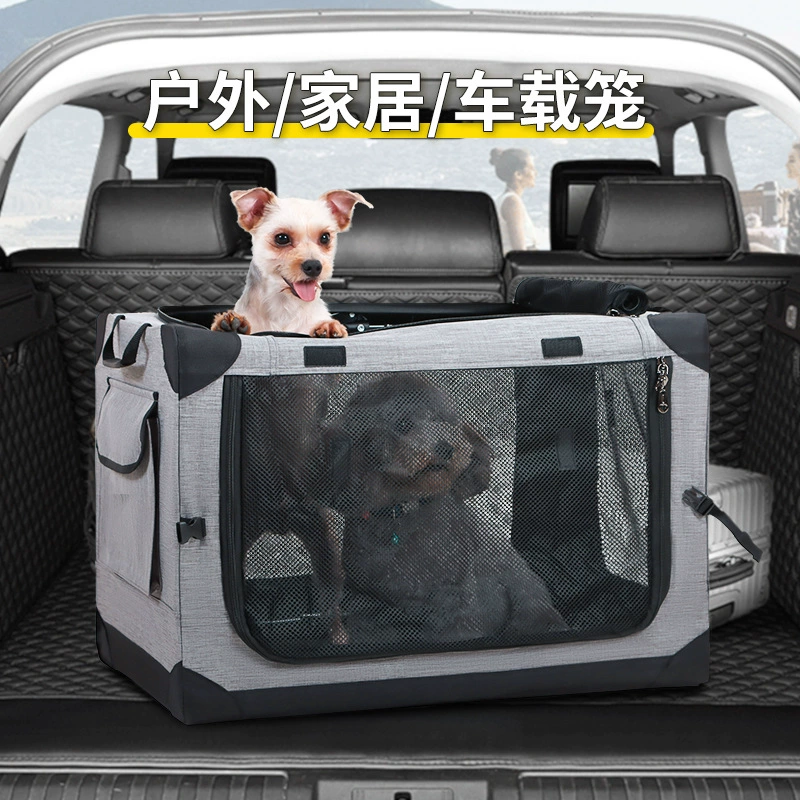 Переносная складная клетка для собак (золотистый ретривер, тедди, средние и крупные породы) для перевозки в автомобиле, автоклетка