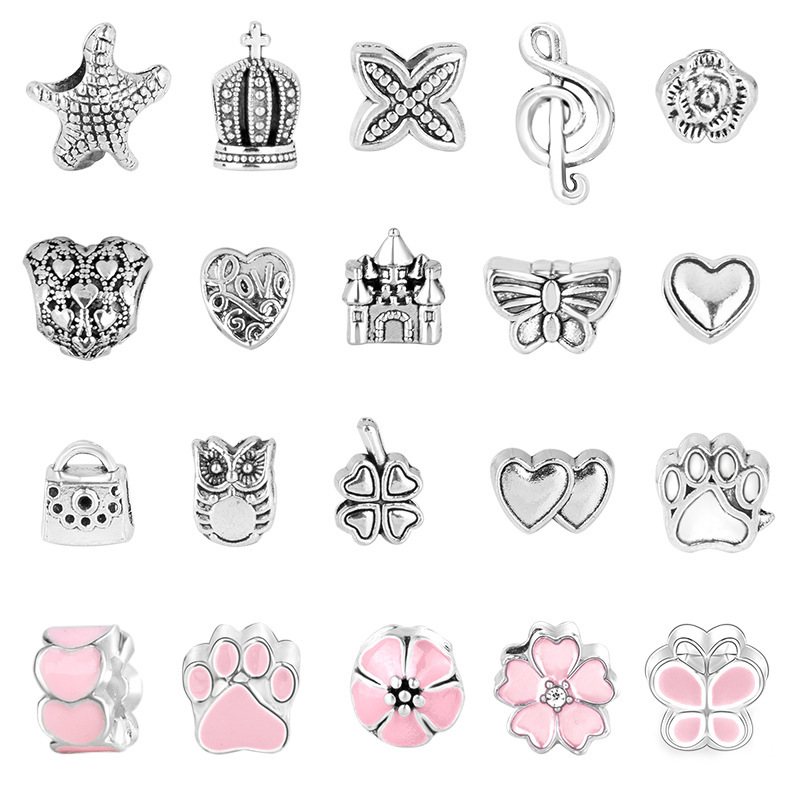 310g Weight Pendant, Beads, Chain Jewelry Making Type 16cm Jewelry Making Size Bracelets, Jewelry Accessories Classification 1 Set Quantity Alloy Material Letter, Star, Heart Shape Pattern Cute, Sweet Style 1 Set 16cm Alloy Letter Star Heart Shape Pendant Beads Chain 5