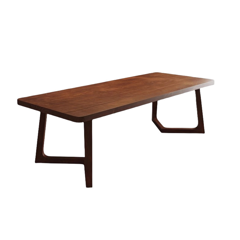 Australian Platinum Solid Wood Dining Table with Chair Small Apartment Household Dining Table Nordic Restaurant Table and Chair Combination Long Table