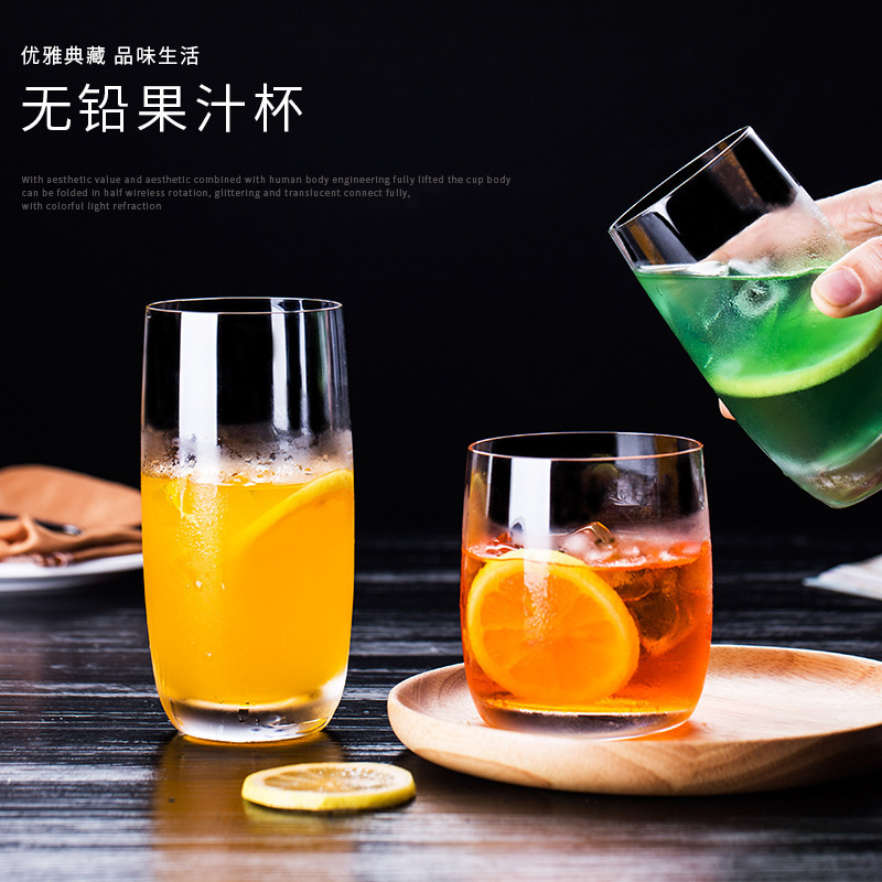 Jinbaijia vidrio jugo bebida agua taza cóctel cerveza taza té bar KTV dedicado espíritus taza al por mayor