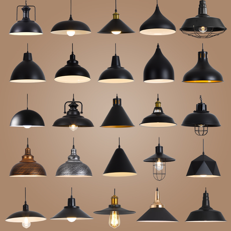 Retro Industrial Style Decorative Pendant Light for Dining, Restaurant, Office, Cafe, Bar, Simple Shop Commercial Lampshade Light